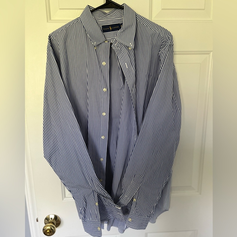 Polo Ralph Lauren: Classic Fit blue and white strips